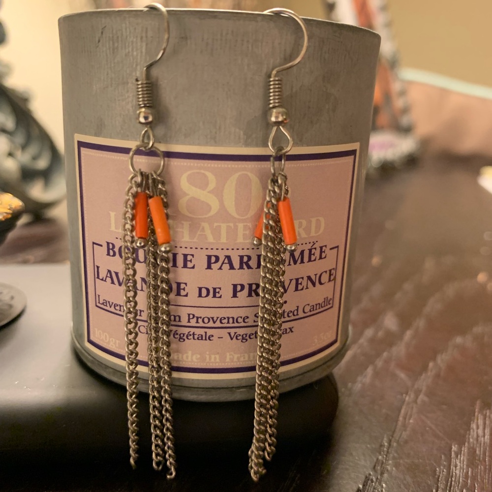 Silver dangly earrings - Fashion Jewelry
